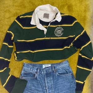 LF Vintage Abercrombie & Fitch Cropped Rugby Shirt